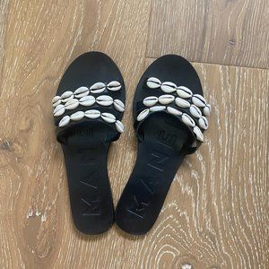 Manebi leather slides size 36 / 6